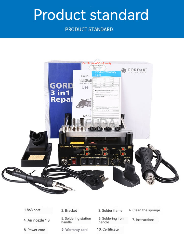 3-in-1 digitale heteluchtpisto - Infrared Bga Rework Station recensie en prijs